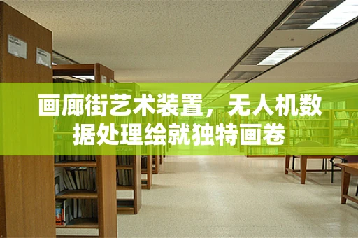画廊街艺术装置，无人机数据处理绘就独特画卷