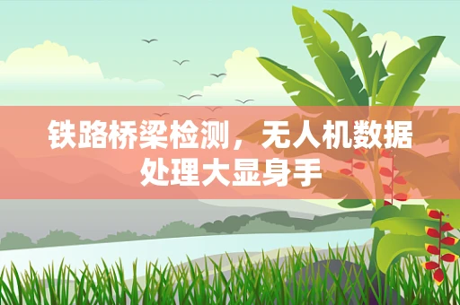 铁路桥梁检测，无人机数据处理大显身手