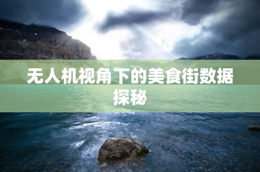 无人机视角下的美食街数据探秘