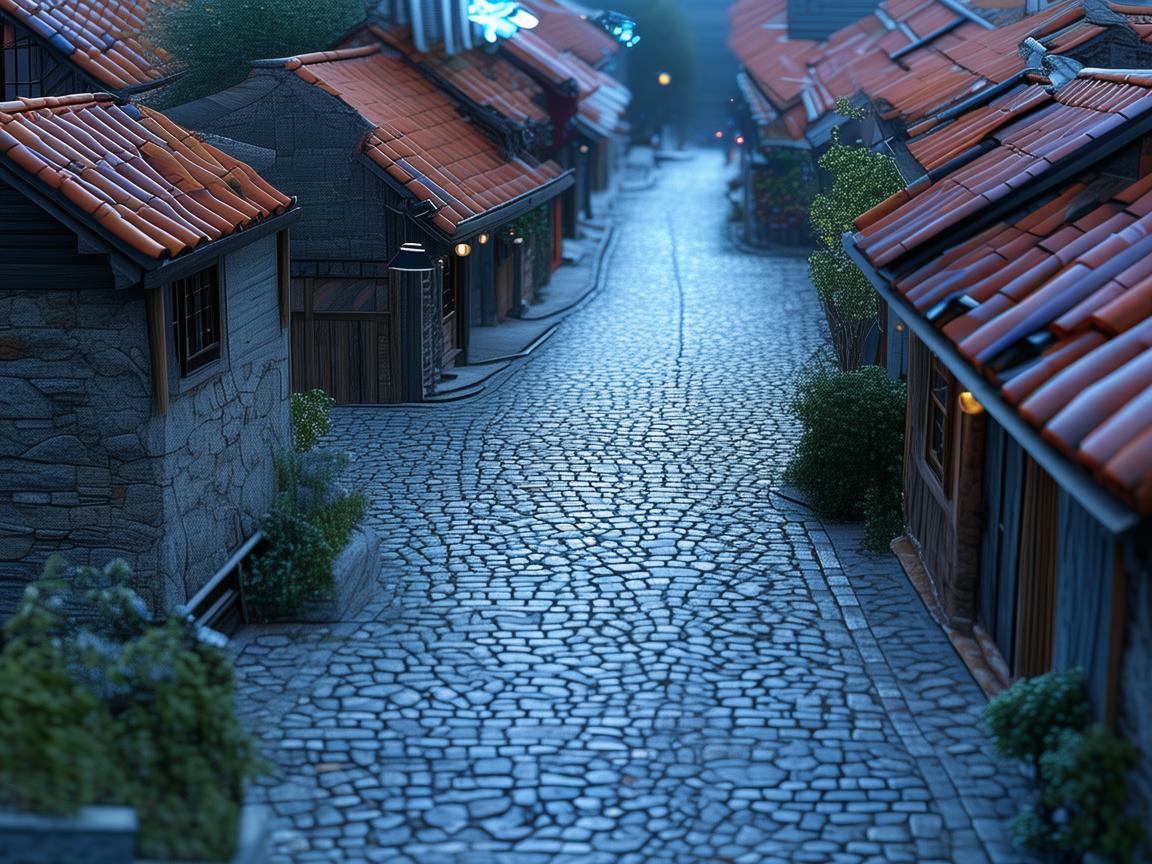 无人机助力古镇街石板路数据洞察