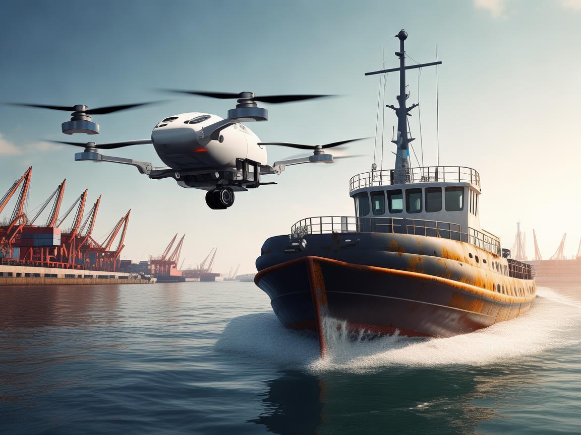 无人机数据处理中的拖船应用