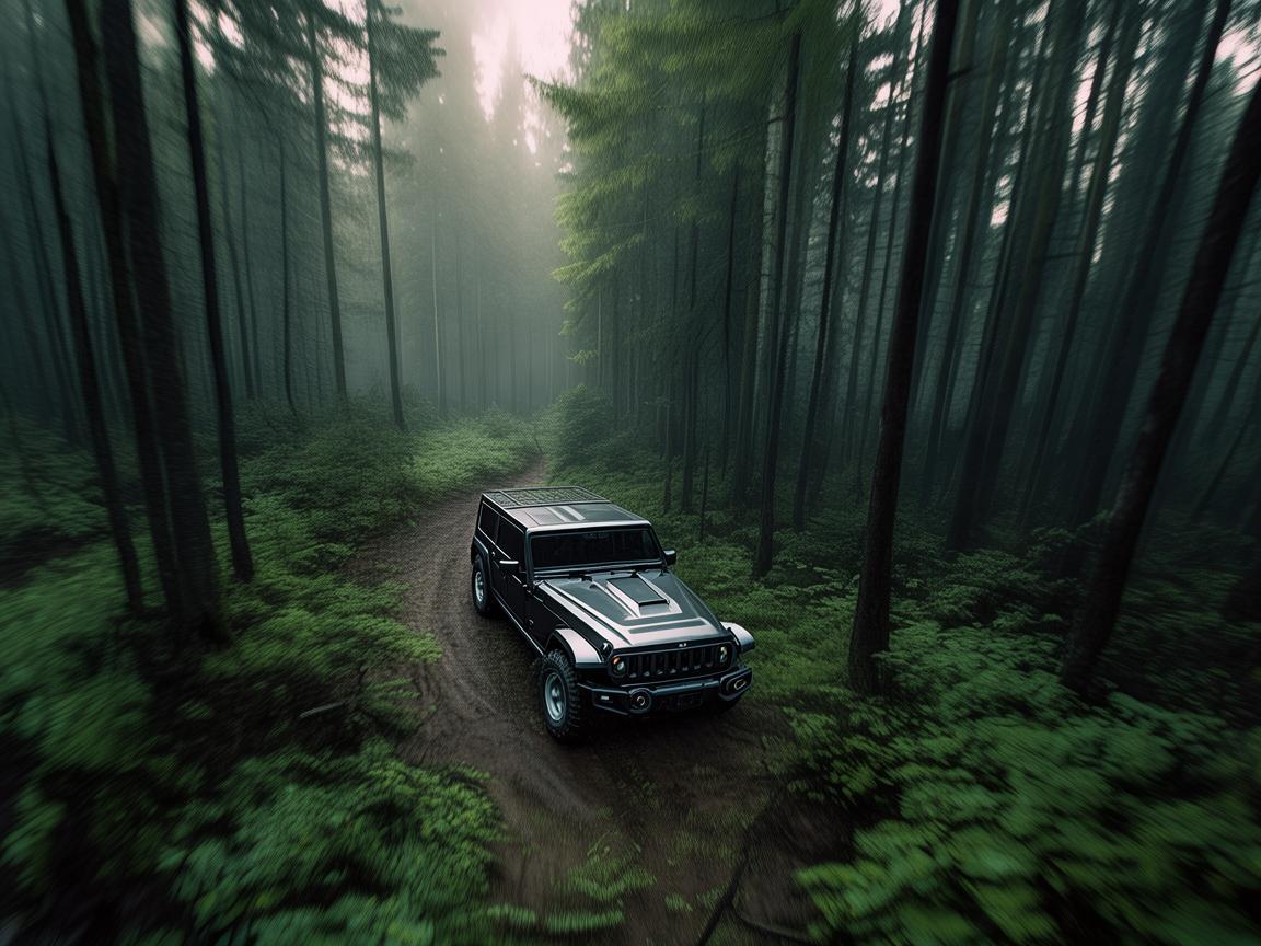 无人机视角下的吉普车探秘