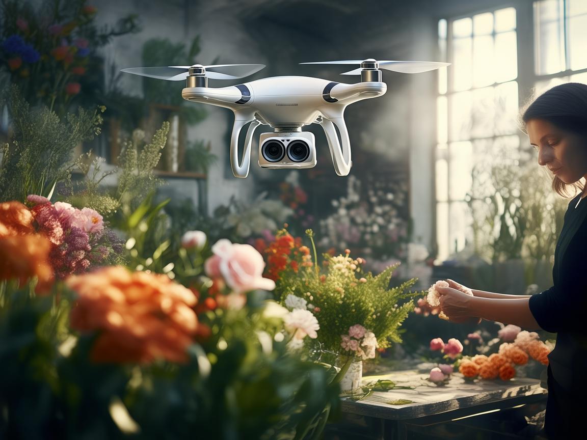 花艺师与无人机数据处理，开启创意花艺新篇章
