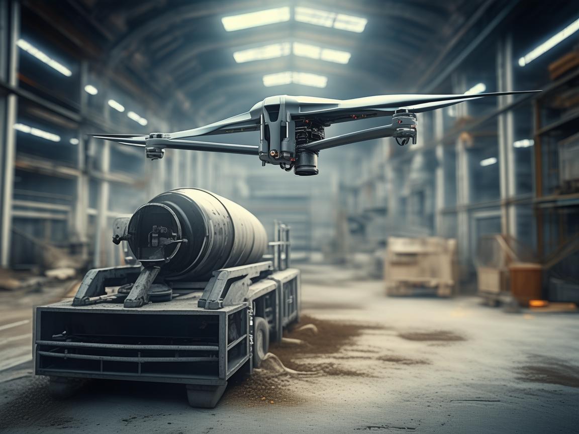 无人机数据处理助力搅拌机精准作业