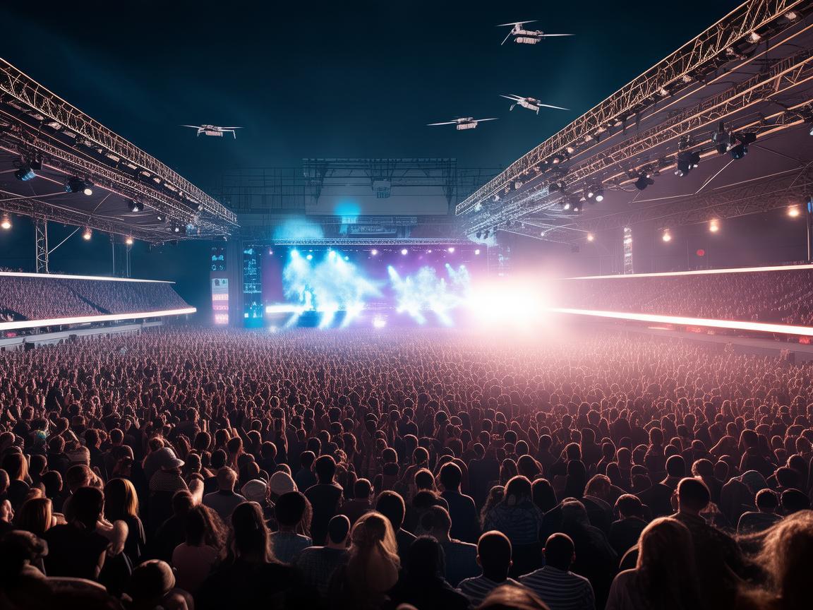 无人机助力演唱会巡演数据处理