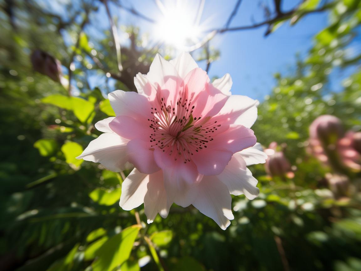 无人机视角下的胸花别样之美