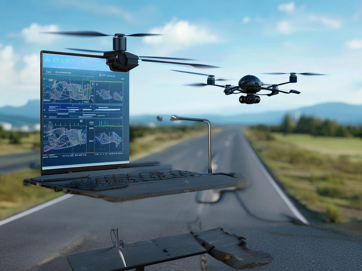 省道监测中的无人机数据处理
